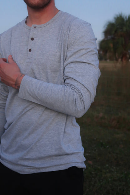 Everyday Henley In Grey