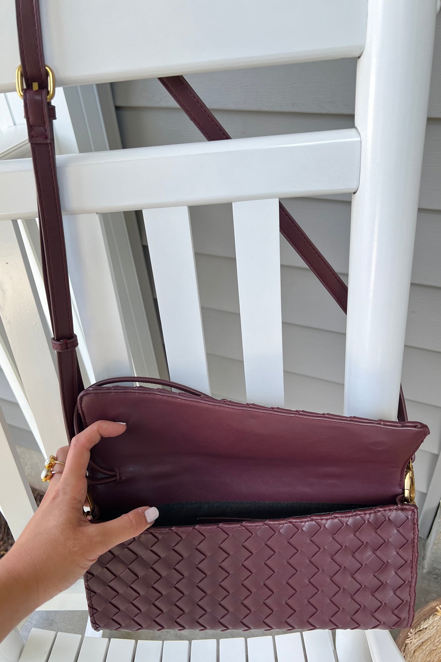 Haven Clutch in Wine